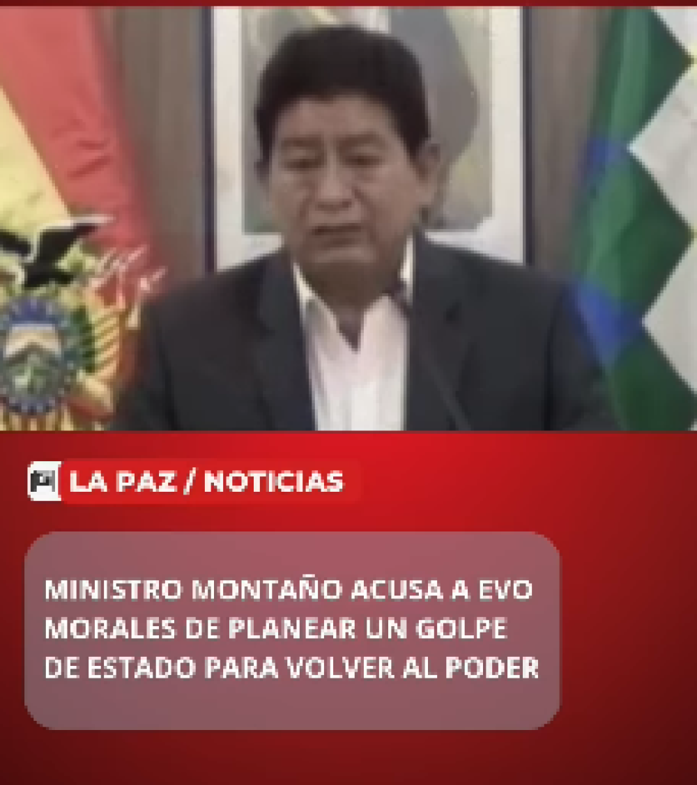 Ministro Montaño: «La instrucción desde el trópico es que convulsionen y den el golpe de Estado»