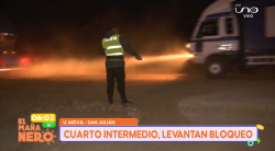 Bloqueadores dan cuarto intermedio en San Julián y vuelve la transitabilidad en la vía que une Santa Cruz con Beni